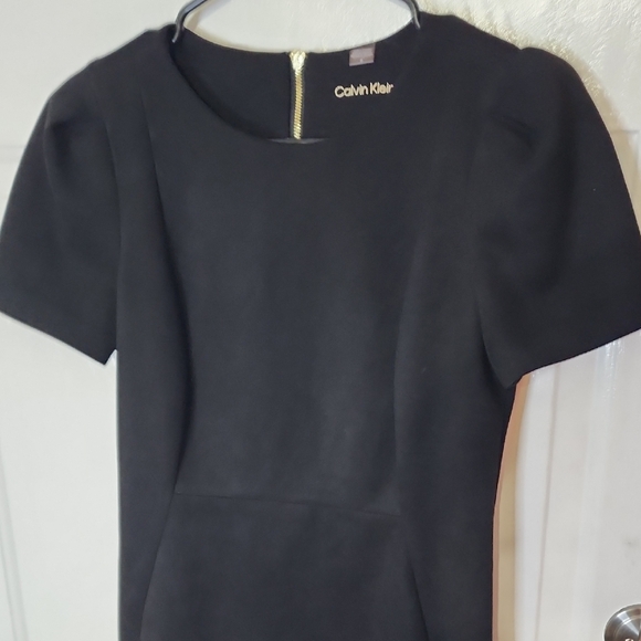 Calvin Klein Classic Black Midi Dress - Picture 3 of 8